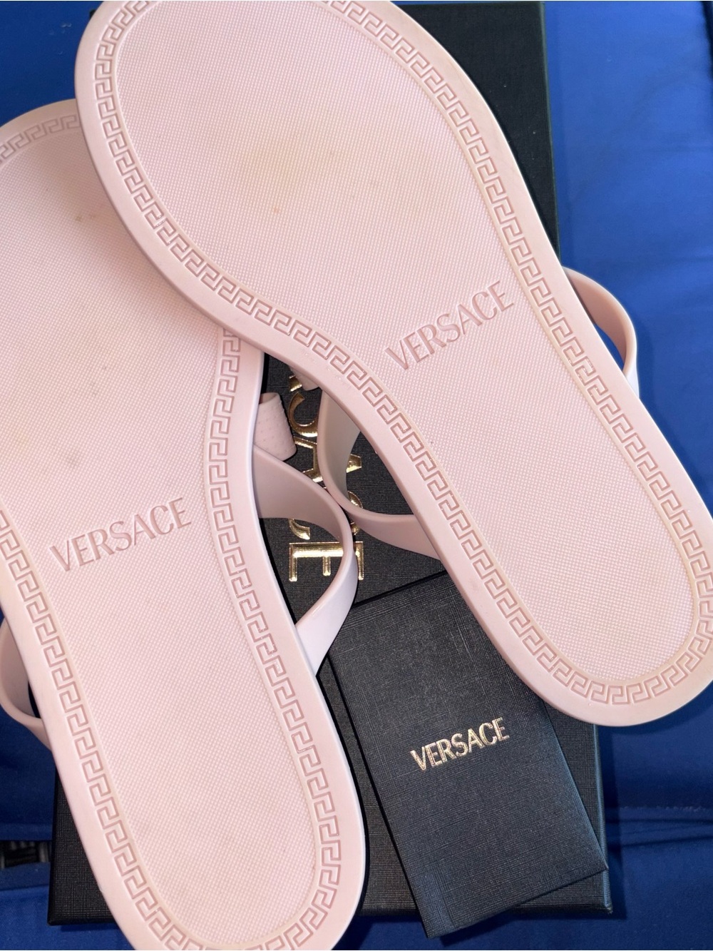 Versace Pink Medusa Sandals - Picture 5 of 8